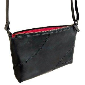 Rawlings Baseball Genuine Leather Crossbody Bag in Black - NWOT